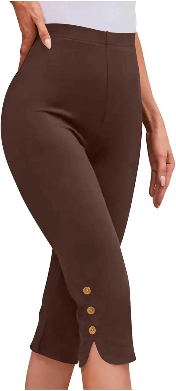 

Капри для женщин с контролем живота, эластичные, высокие, плюс сайз, мягкие, для йоги