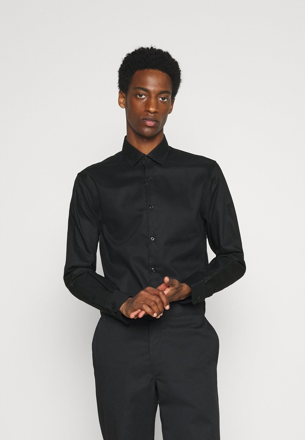 

Классическая рубашка Slhslimnew Mark Shirt Selected, черный