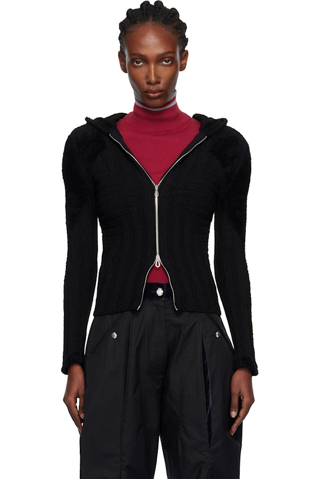 

Kiko Kostadinov Черная облегающая толстовка Quimby