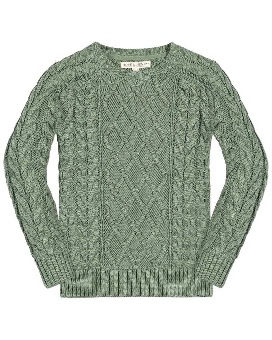 

Хоуп энд Хенри реглан свитер HOPE & HENRY, зеленый