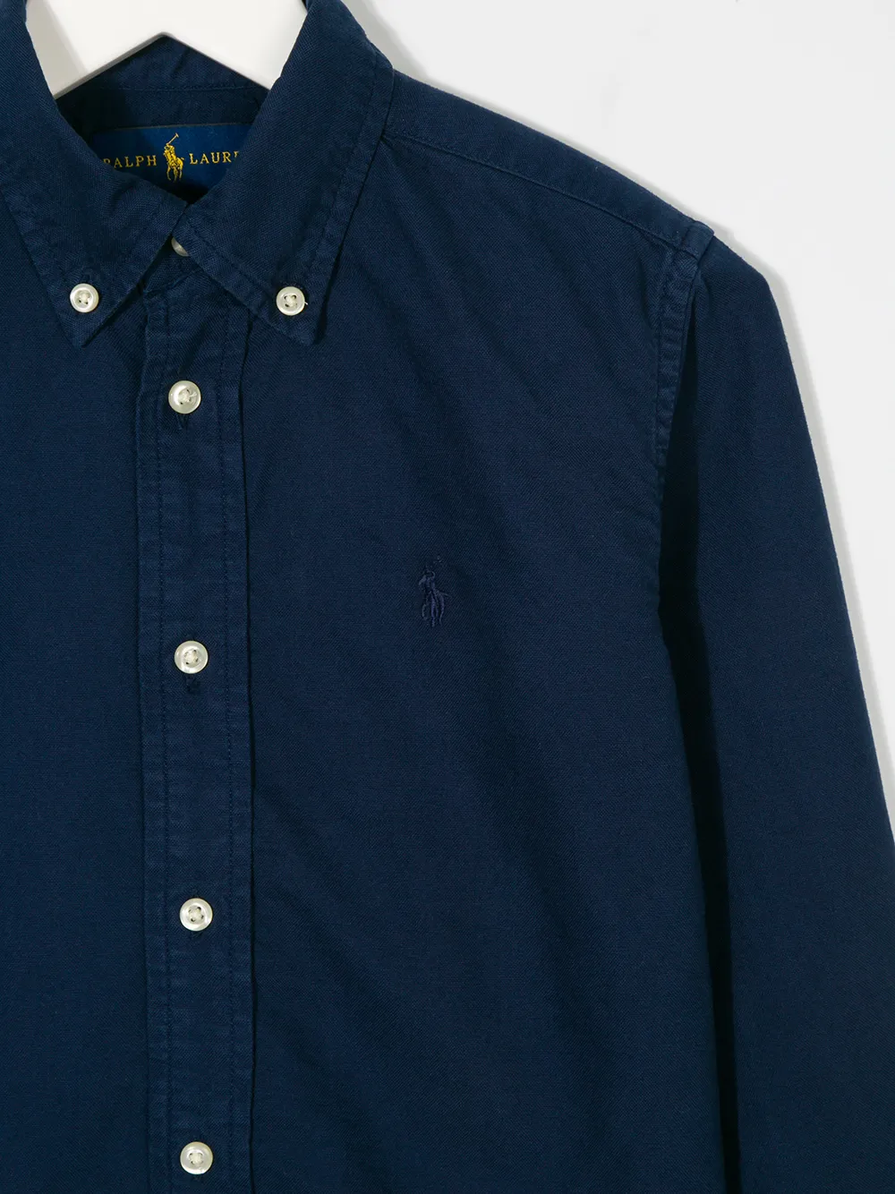 Поплиновая рубашка POLO RALPH LAUREN KIDS, синий — фото 3