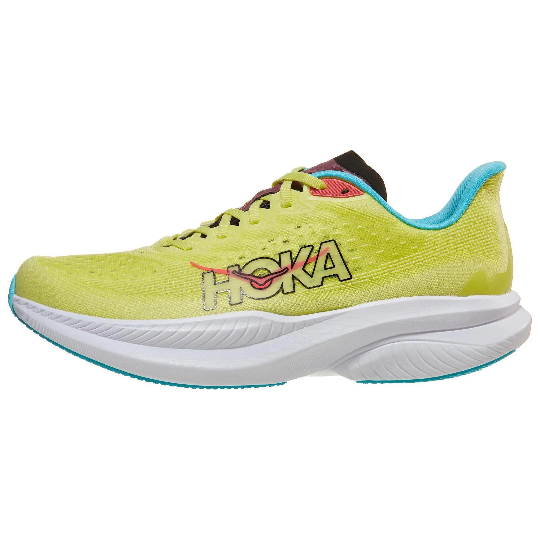 

HOKA ONE ONE Кроссовки для бега MACH 6 с противоскользящей подошвой, износостойкие, мужские, желтые