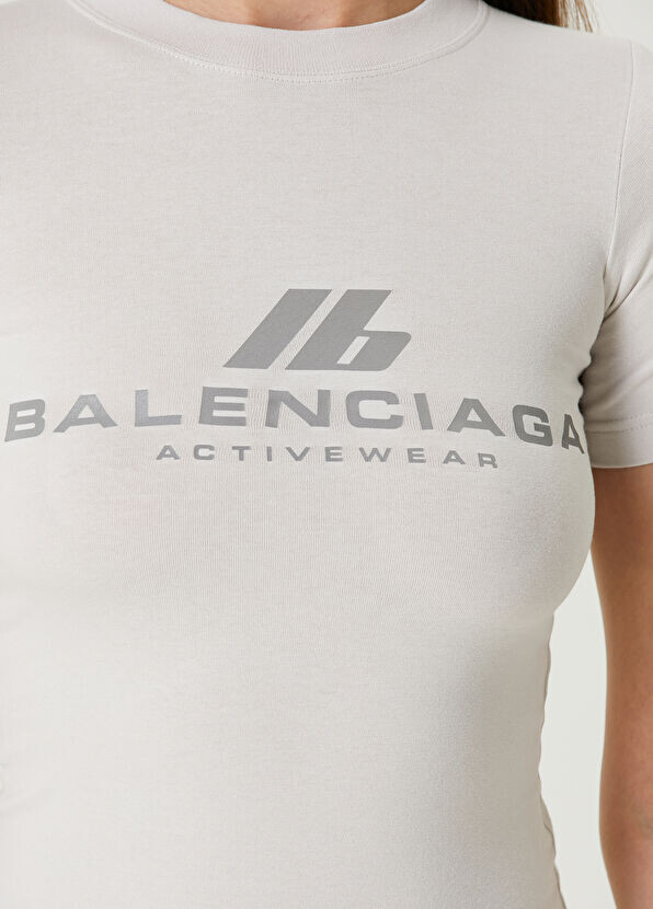 Приталенная футболка Activewear Balenciaga, белый — фото 4