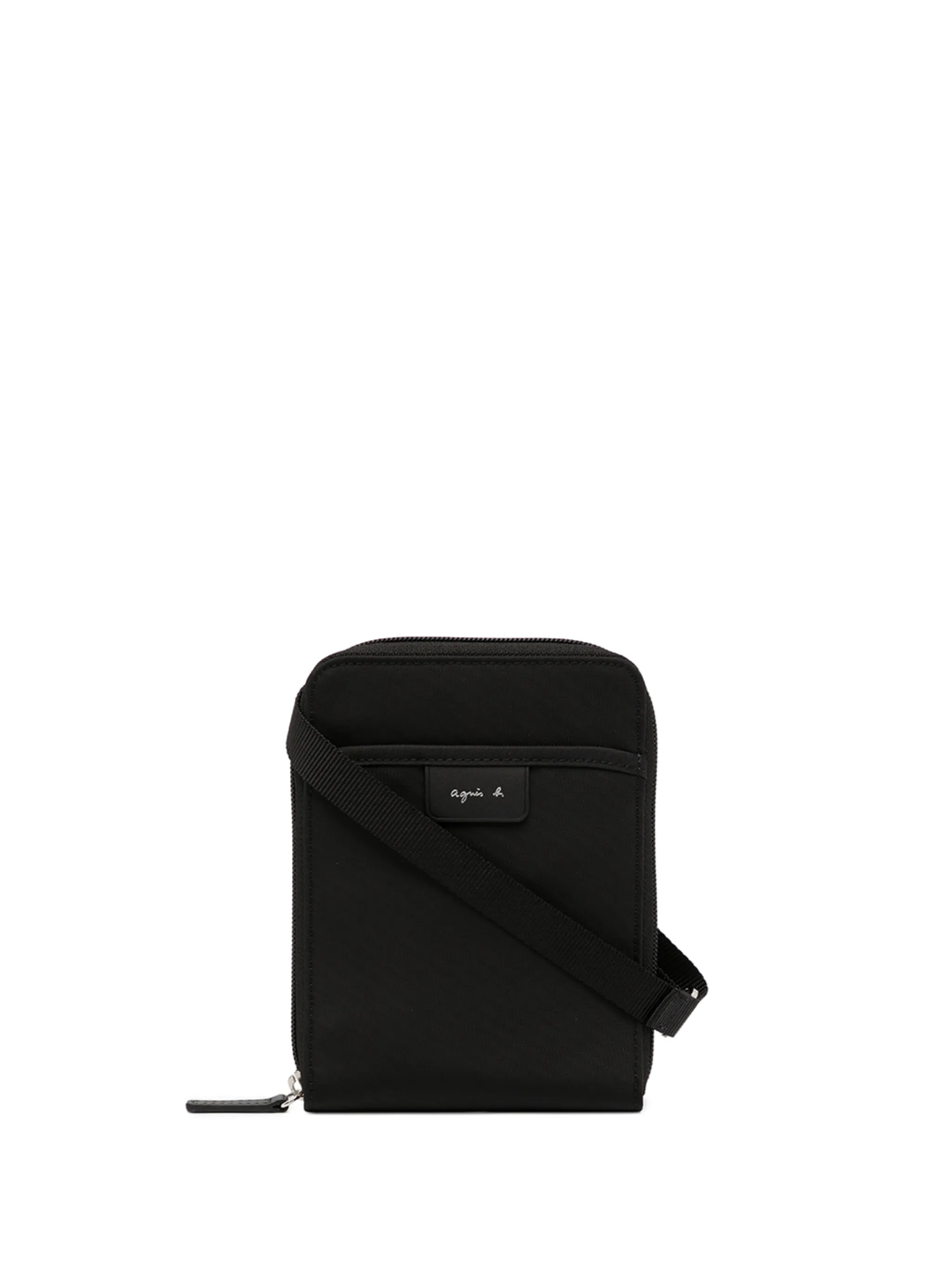 

Сумка-мессенджер с нашивкой-логотипом Agnès B., черный