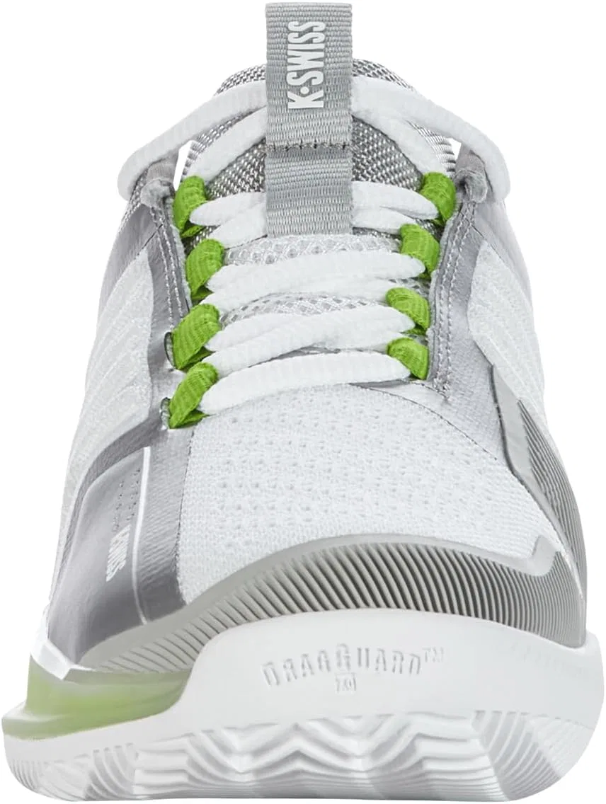 Кроссовки теннисные K-Swiss Ultrashot 3 HB, White/Gray Violet/Lime Green — фото 3
