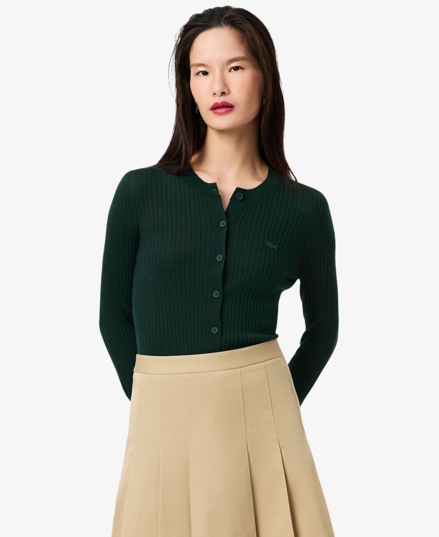 

Женский свитер с круглым вырезом LACOSTE LACOSTE USA, Dark Green