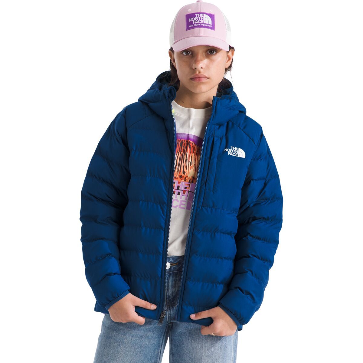 

Реверсивная худи с капюшоном Perrito — для девочек The North Face, синий