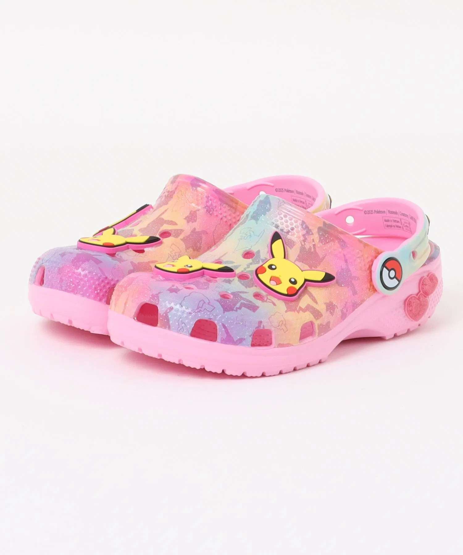 Детские сандалии Crocs Pikachu розовые