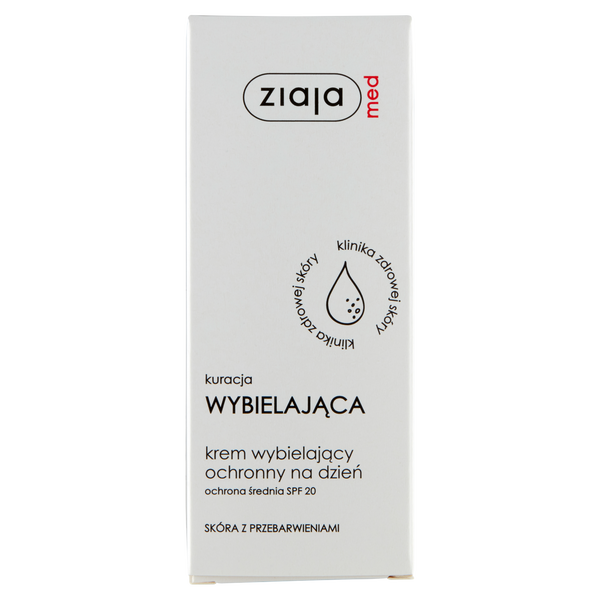 Эмульсия Ziaja med — Отбеливающий дневной , Kuracja wybielająca, 50 мл — фото 2