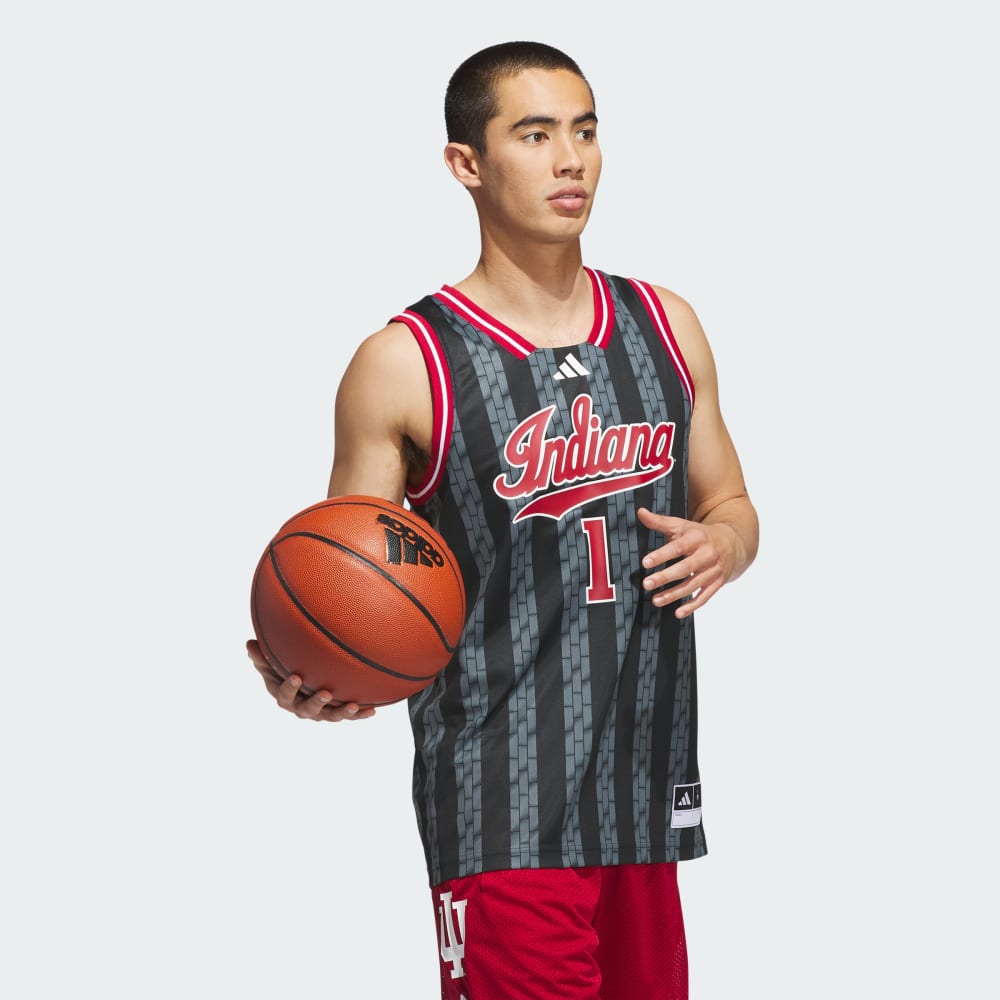 Джерси Adidas Indiana Hoosiers Alt Swingman Jersey, черный — фото 3