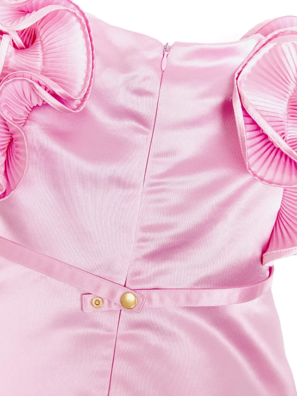 Платье с оборками и поясом Bcbg Kids, розовый — фото 4