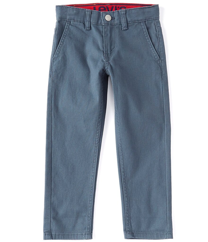 

Саржевые брюки-чиносы Levi's Little Boys 2T-7X 502 стандартного зауженного кроя, синий