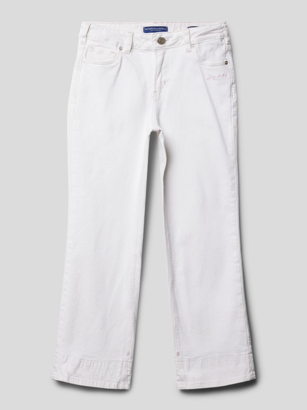 

Джинсы широкого кроя с 5 карманами, модель «Волна» Scotch & Soda, белый