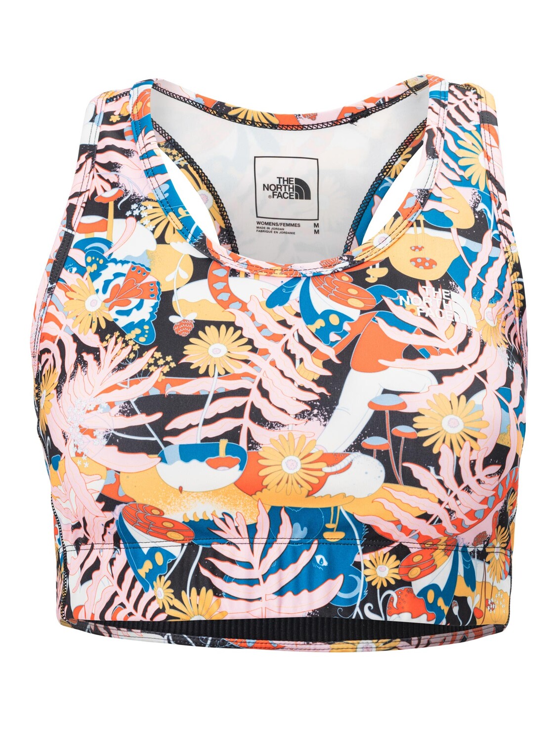 

Спортивный бюстгальтер The North Face W PRINTED MIDLINE, разноцветный