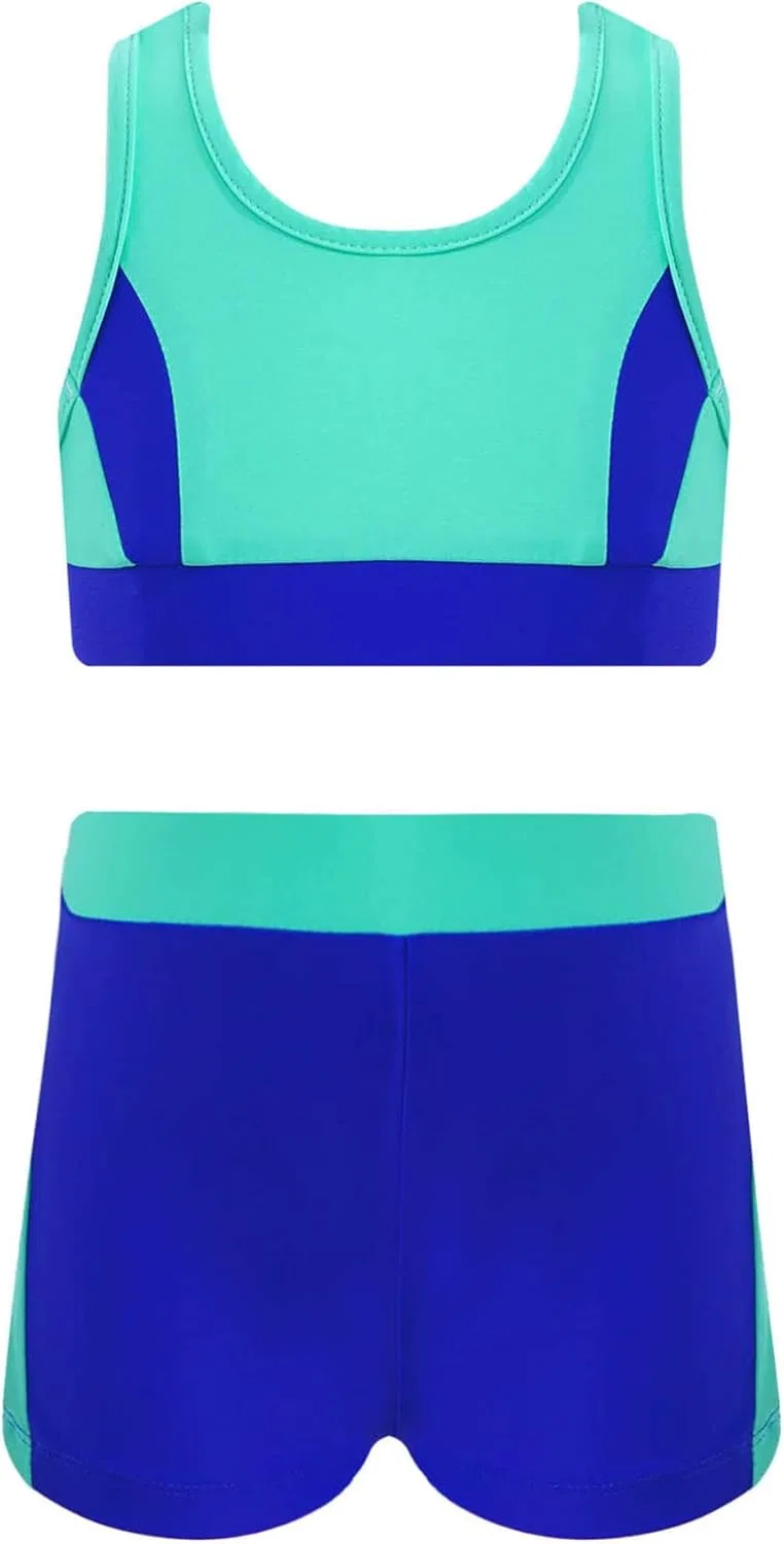 Детский спортивный комплект с принтом Fldy из топа и шорт, Navy Blue