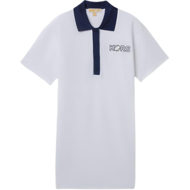 

SS25 платье с короткими рукавами Women's MICHAEL KORS, белый