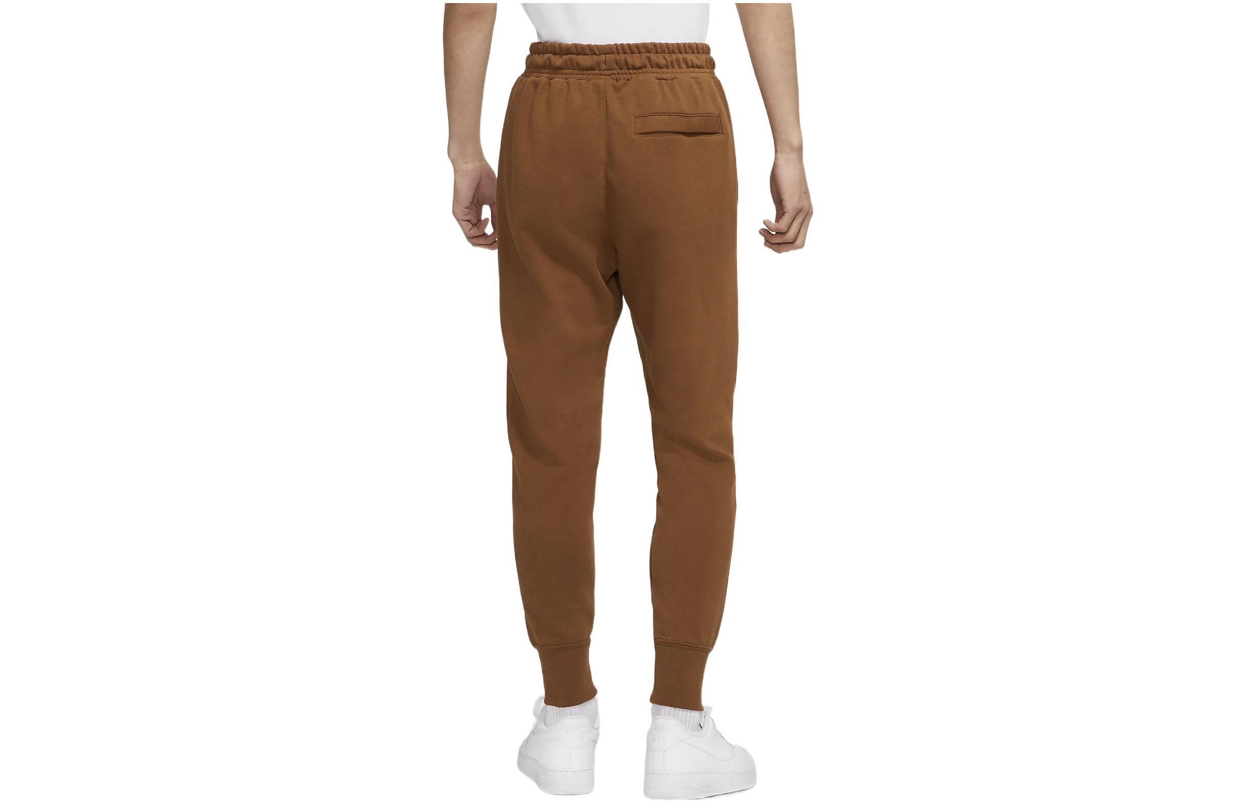 Спортивные брюки Men's Nike Knit Embroidered Sports Pants/Trousers/Joggers Brown DM5013-204 — фото 2