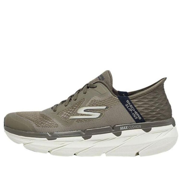 

Кроссовки max cushioning premier shoes 'tan olive green' Skechers, бежевый