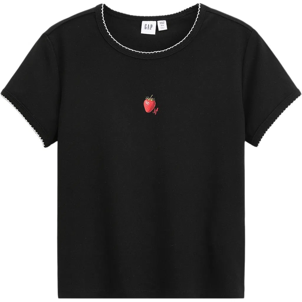 Футболка женская с круглым вырезом Moderate GAP, Black
