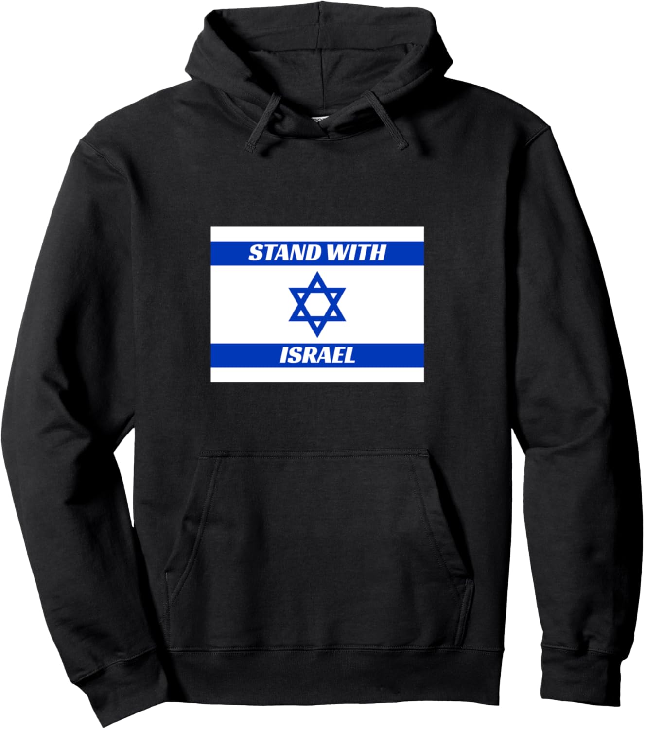 

Толстовка с надписью «Израильский флаг - В поддержку Израиля» #Standwithisrael Shirts For Middle East Peace, черный