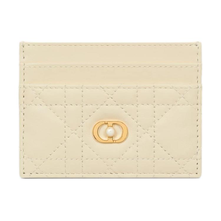 

Dior Женский держатель для карт Jolie из овечьей кожи, цвет экрю