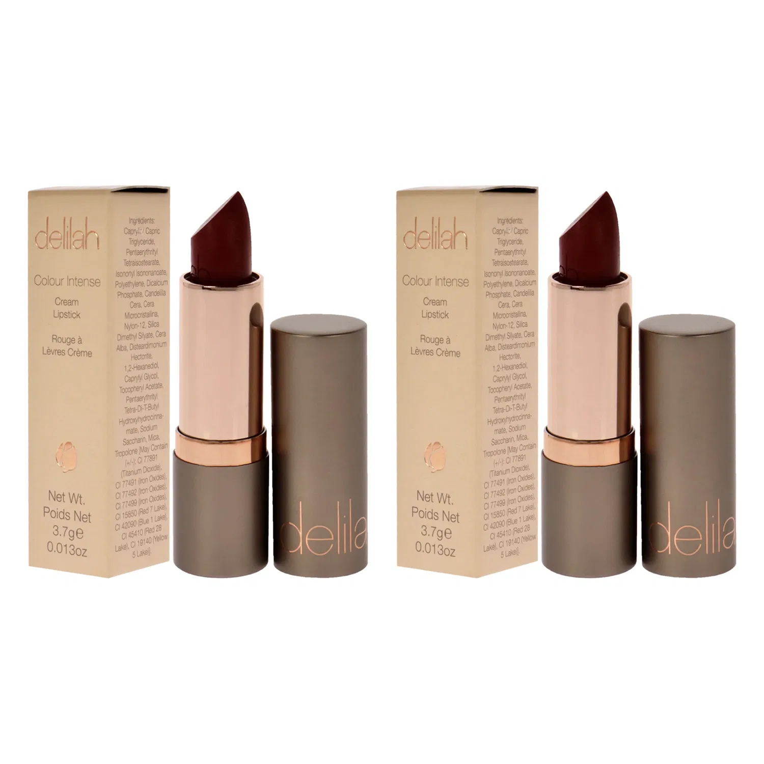Интенсивная кремовая помада Colour Intense Cream Lipstick - Vintage от Delilah для женщин - 0,13 унции - набор из 2 штук — фото 4