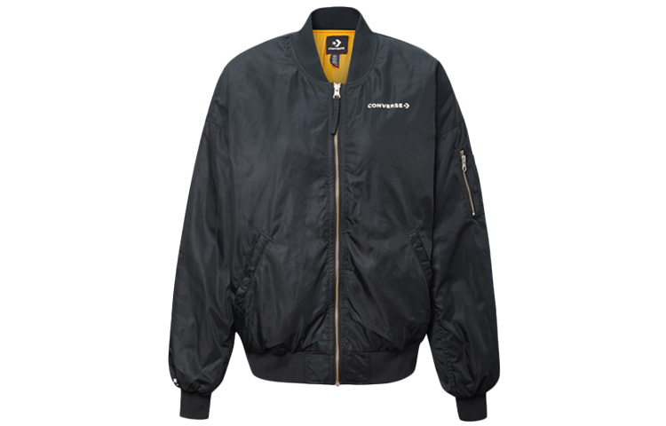 

Converse Куртка женская Black Baseball Collar Moderate Pilot