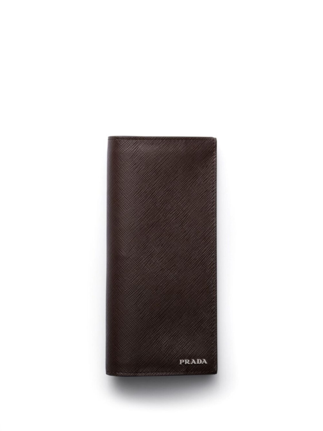 

Кошелек из кожи Saffiano от Prada, коричневый