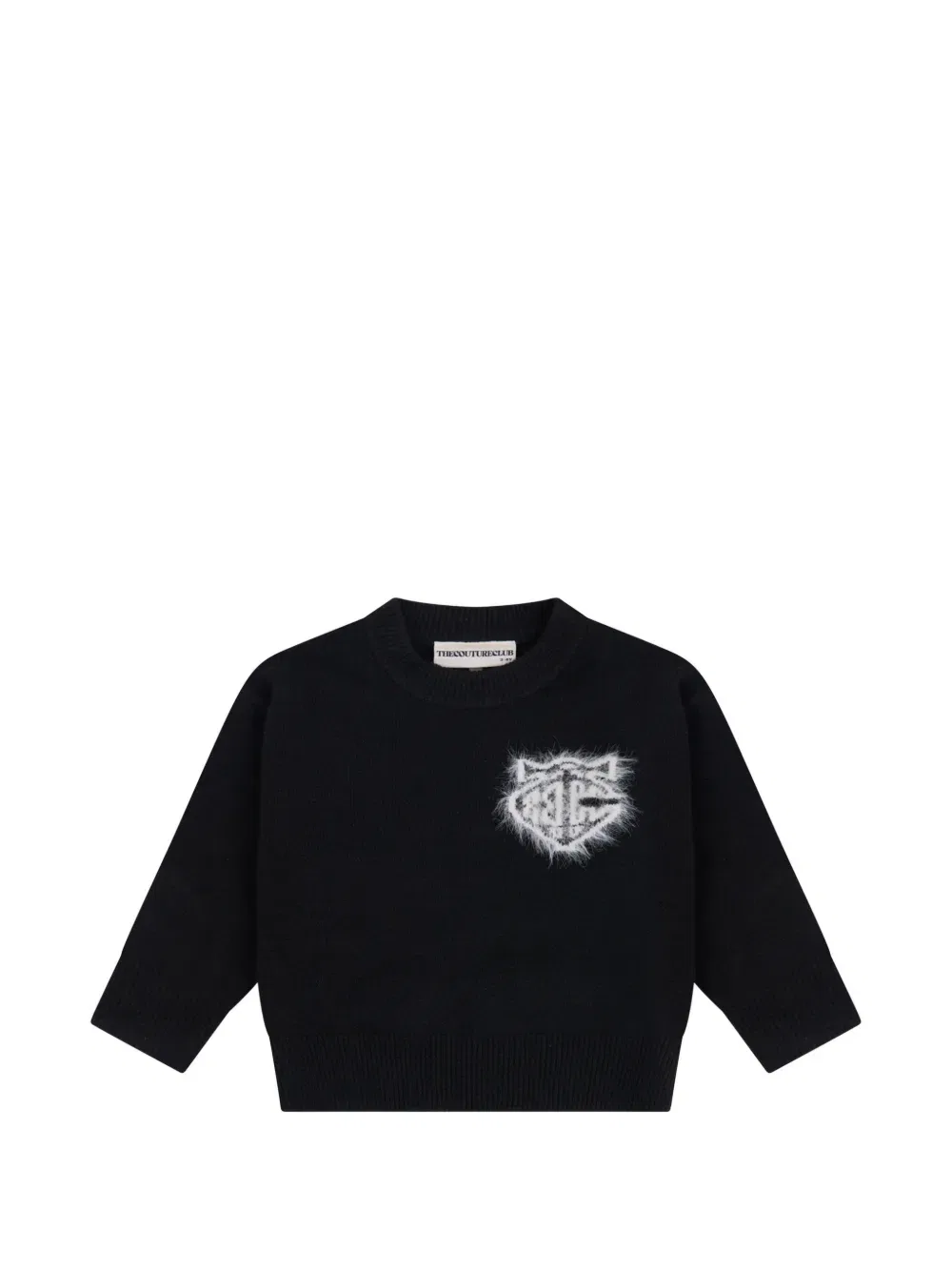 Свитер с круглым вырезом The Couture Club Kids, черный