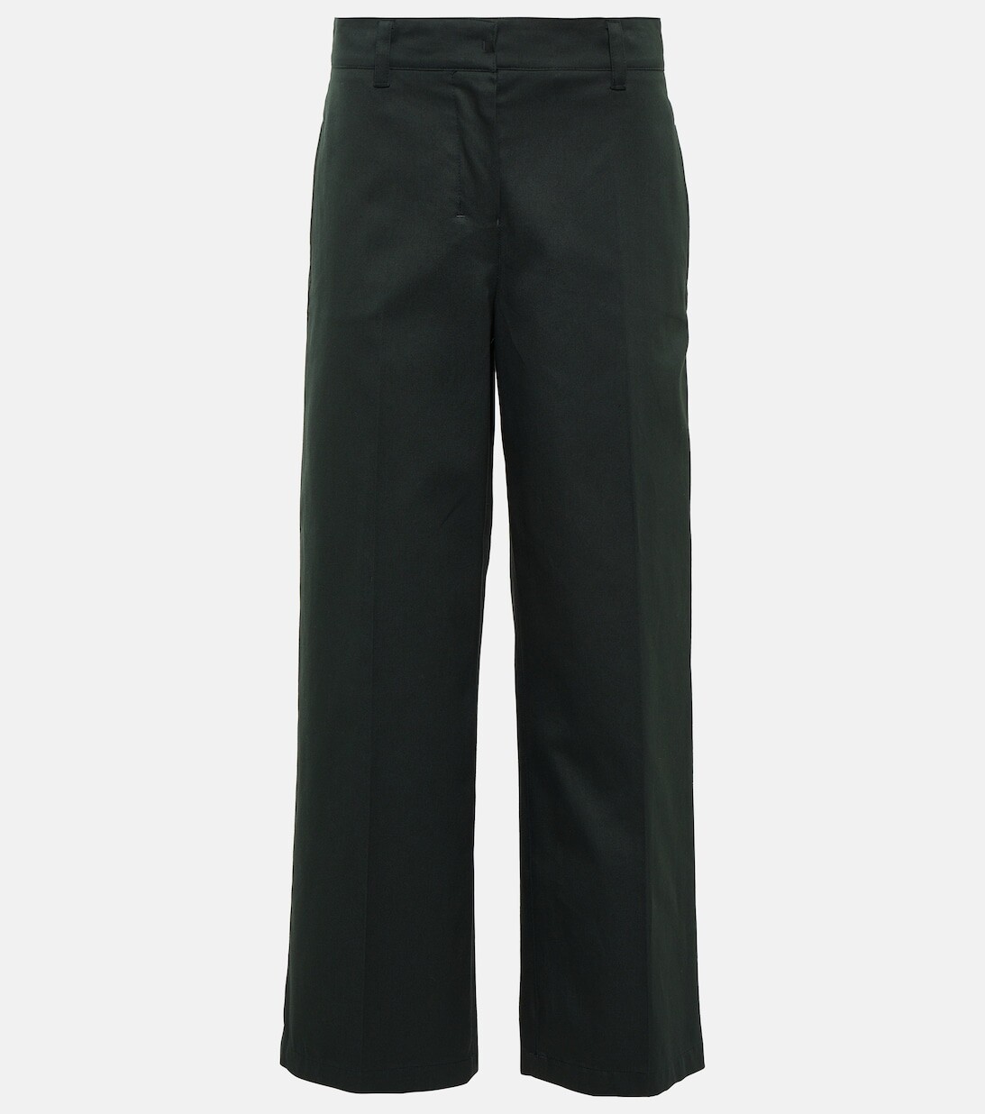 

Брюки прямого кроя из хлопка 'S MAX MARA, черный