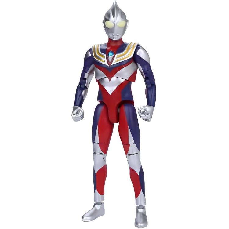 

Ультрамен Тига гиперподвижная кукла Sparkling Diga BANDAI, (Ultraman Tiga with Speaker, Highly Articulated) Composite Type
