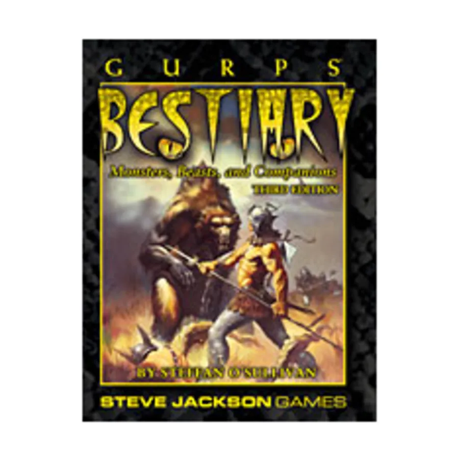 

Bestiary (3rd Edition, 1st Printing), GURPS (1st-3rd Edition) - Creatures, мягкая обложка