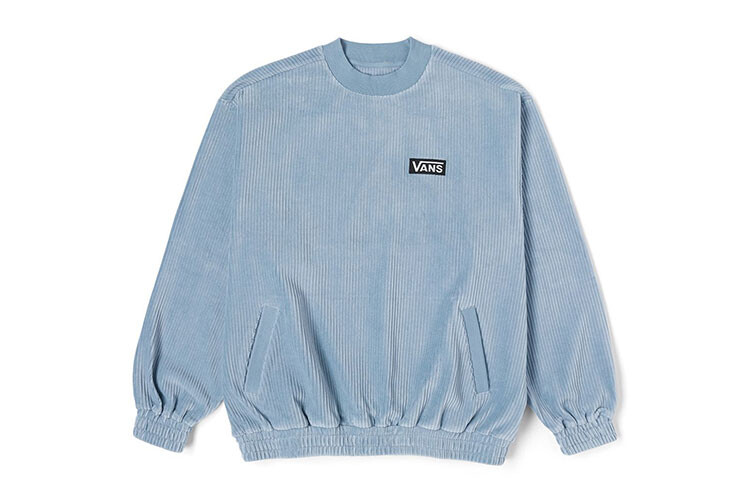 

Толстовка женская серо-синяя Vans