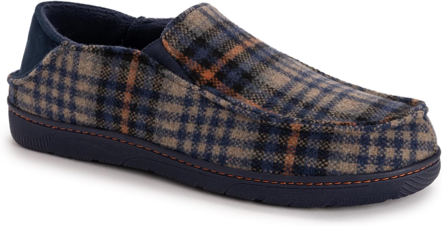 

Мужские тапочки MUK LUKS Owen полного размера, темно-синий