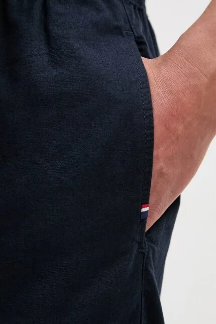 Шорты с добавлением льна LINEN DECK U.S. Polo Assn, синий — фото 4