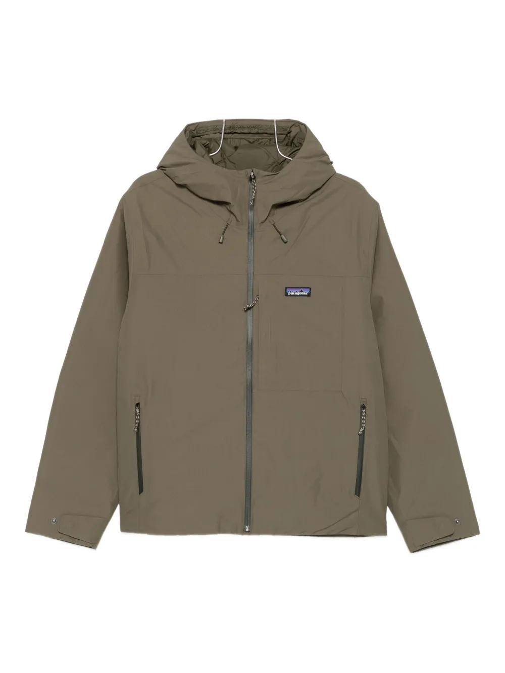 

Куртка Windshadow с капюшоном и застежкой-молнией спереди Patagonia, зеленый