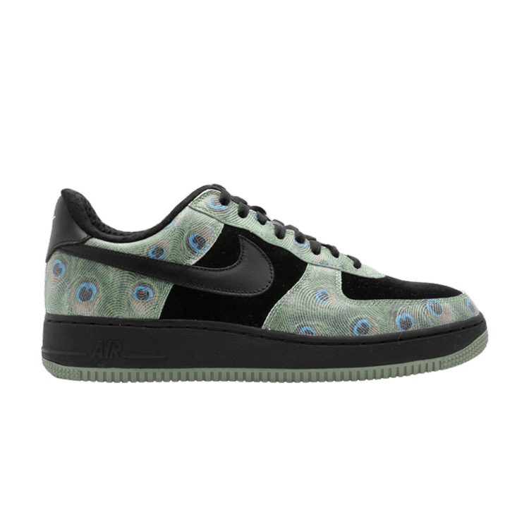 Кроссовки Nike Wmns Air Force 1 Premium 'Peacock', черный
