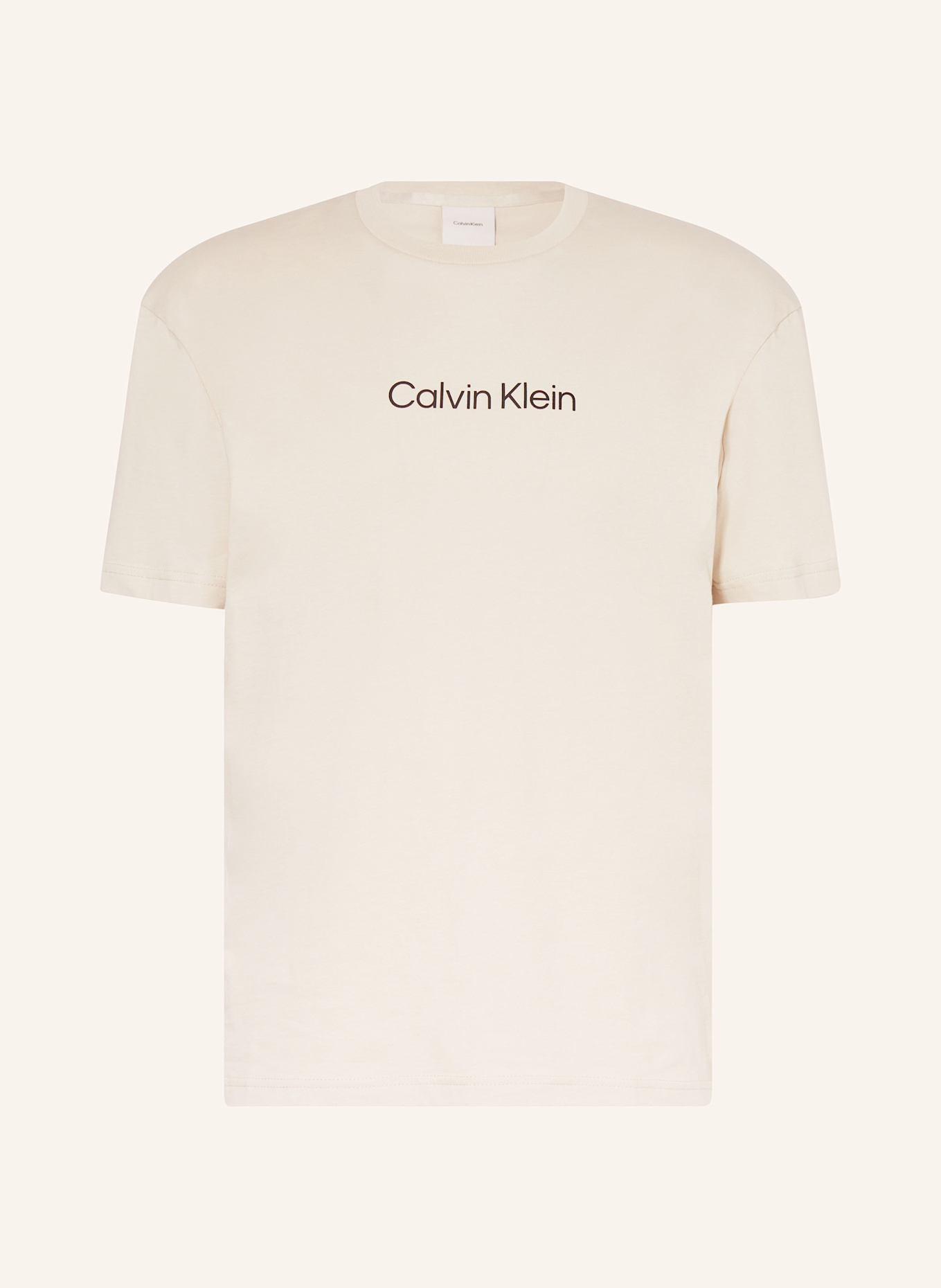 

Логотип героя футболки Calvin Klein, бежевый
