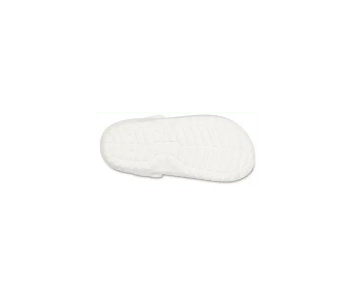 Классические сабо на подкладке Crocs женские, цвет White / Grey — фото 4