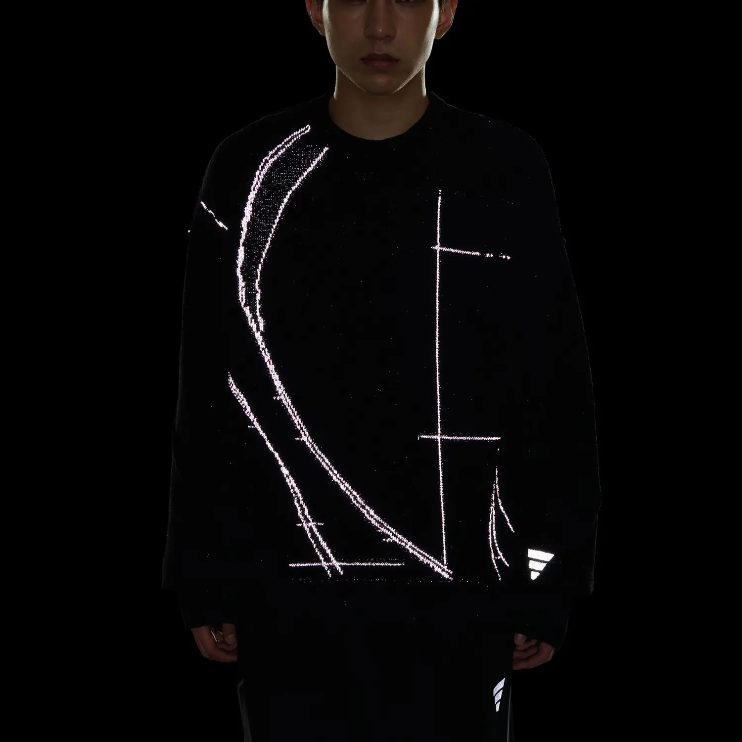 Футболка FOS FW25 KNITWEAR SWEATSHIRT Future Style Knitwear мужская Adidas, черный — фото 4