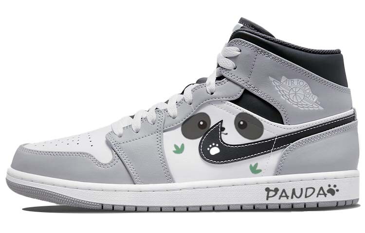 

Кроссовки Air Jordan 1 Vintage Basketball Shoes Men High-top Grey/white, светло-серый