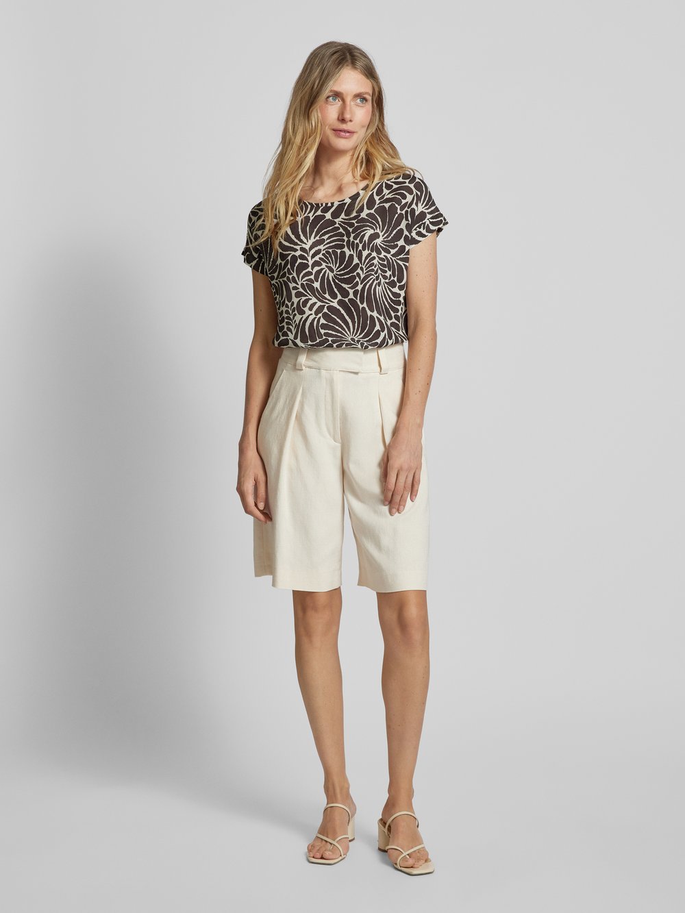 

Блузка-рубашка с круглым вырезом Heartkiss, темно-коричневый