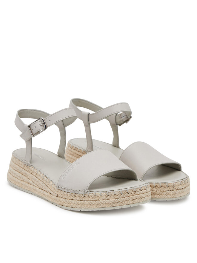 Эспадрильи Wedge Rope Sandal Lth Hw0Hw02546 Calvin Klein, белый — фото 2