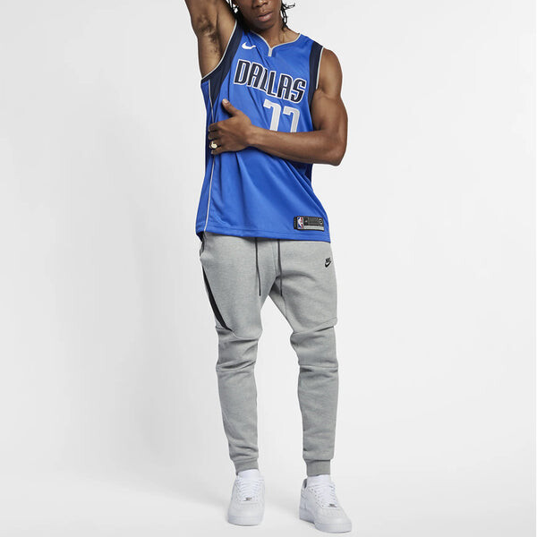 Майка Nike NBA Jersey Luka Doncic Basketball Jersey/Vest SW Fan Edition Team limited Mavericks No. 77 Blue, синий — фото 3