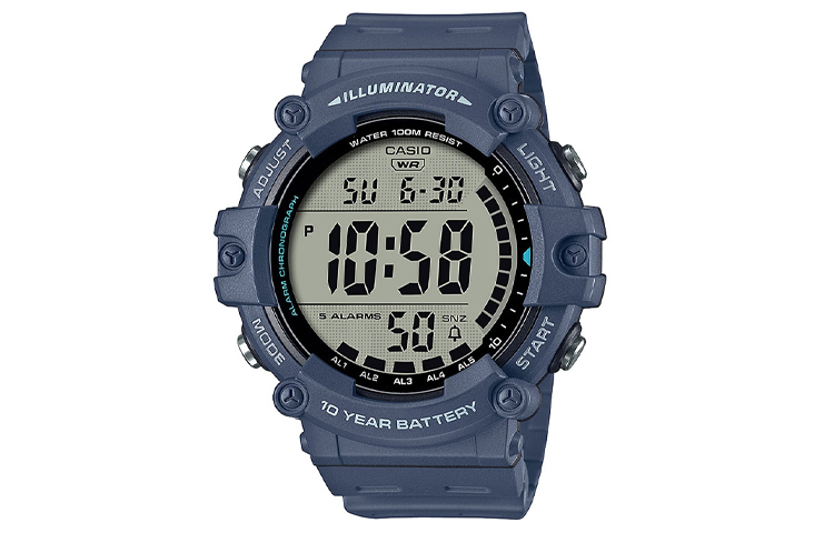 

Мужские серые часы AE-1500WH-2A CASIO