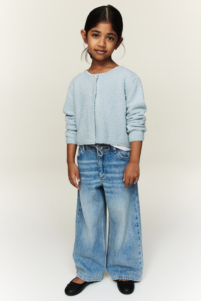 

Джинсовые брюки с кулиской H&M, синий