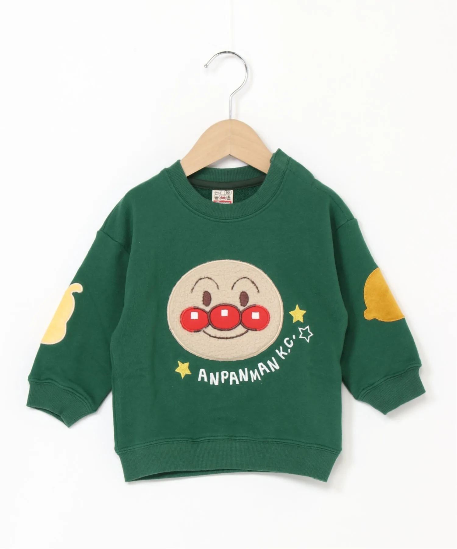 Детская коллекция ANPANMAN / Толстовка с аппликацией в виде мордочки удава (K) Anpanman Kids Collection, green — фото 2