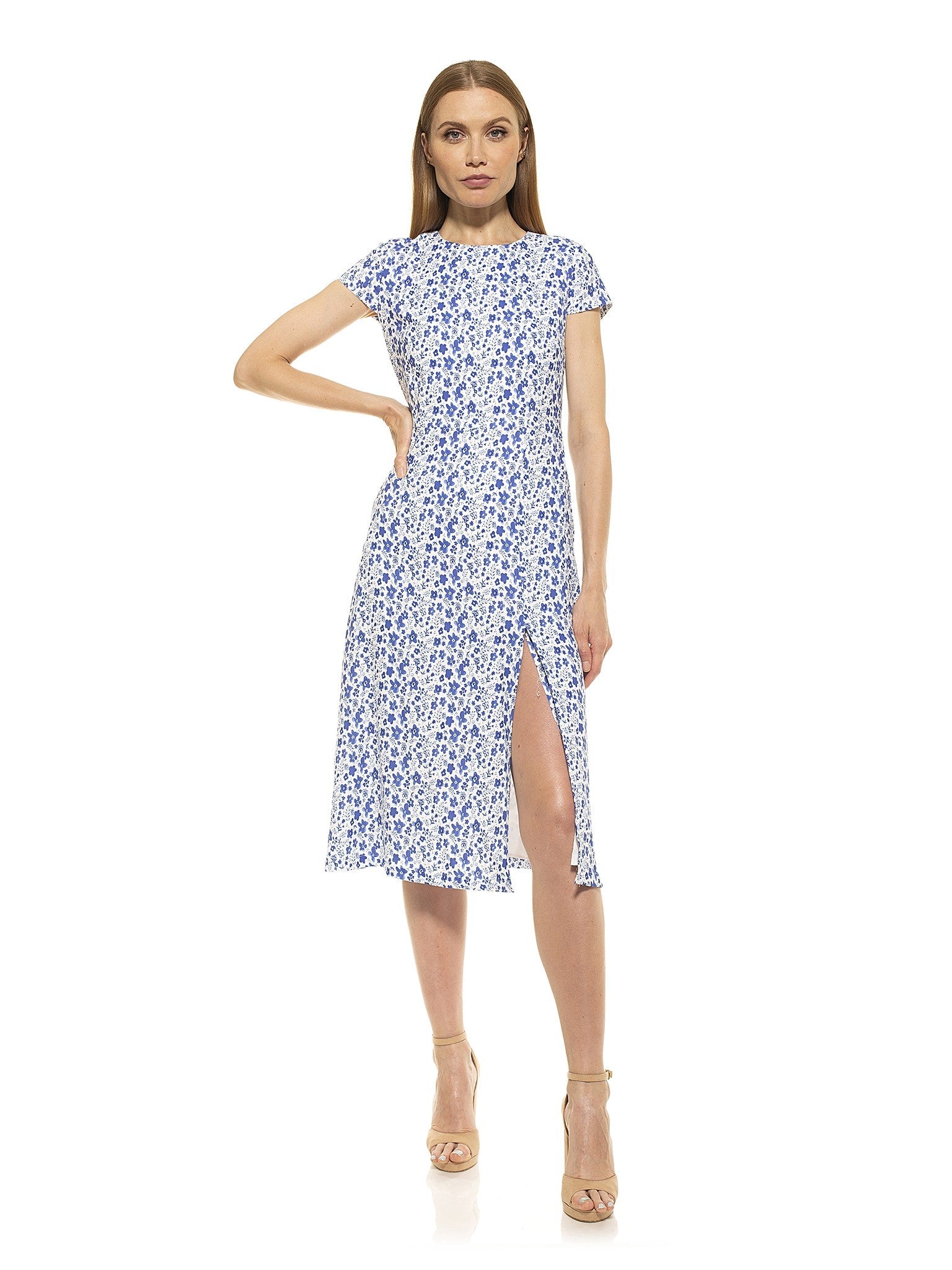 

Платье миди «Лили» ALEXIA ADMOR, цвет painted blue floral