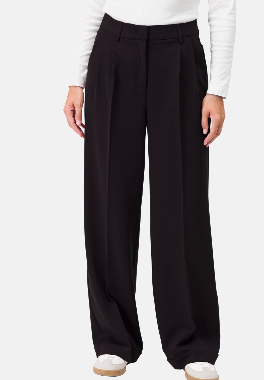 

Брюки WIDE LEG MIT BÜGELFALTE zero, черный