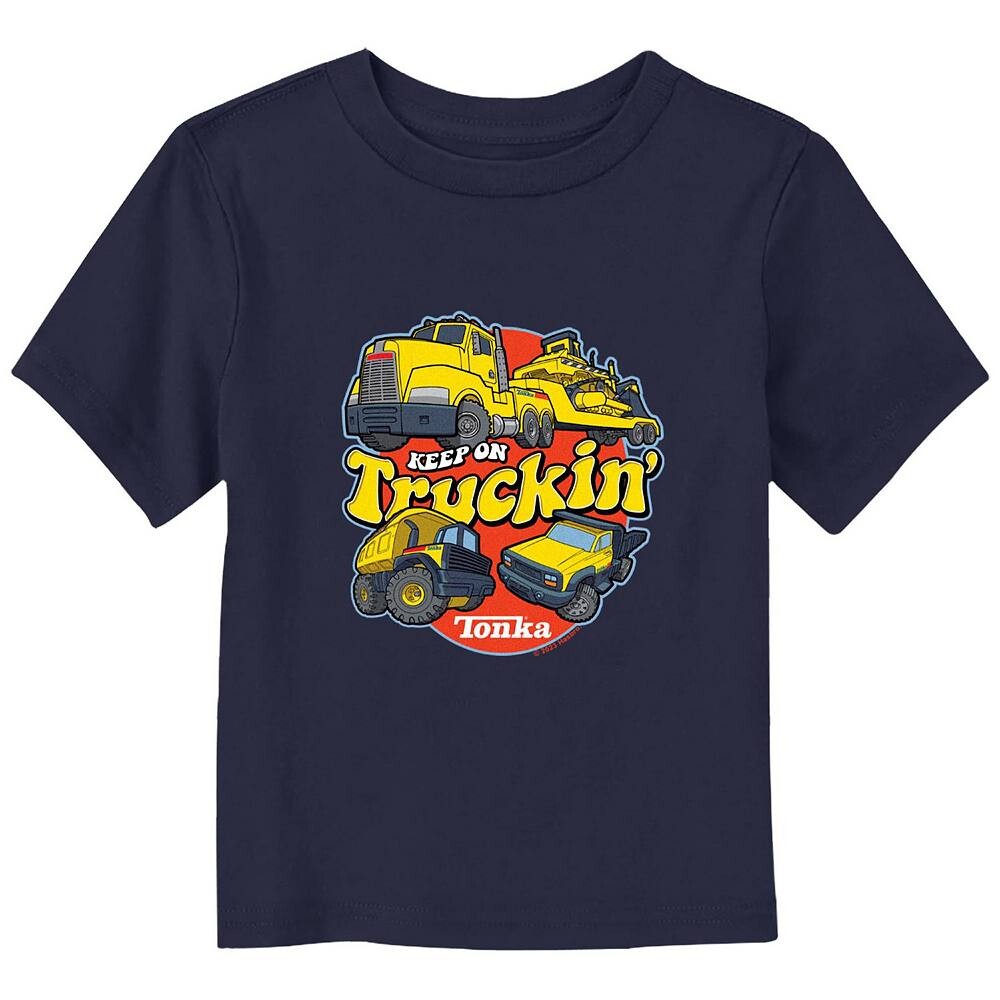 Футболка с рисунком Toddler Boy Tonka Keep On Truckin' Licensed Character, темно-синий
